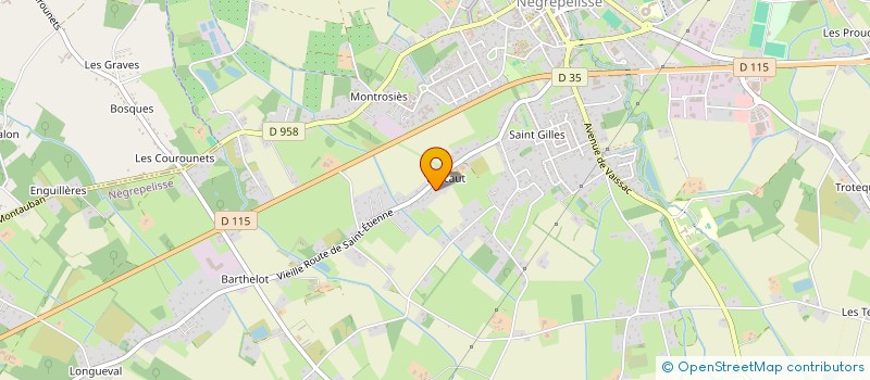 localisation de l'entreprise MONSIEUR EMILE CALVET  NEGREPELISSE