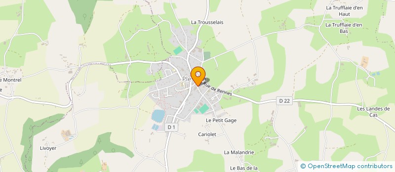 localisation de l'entreprise MONSIEUR EMILE CARO à LE MENE