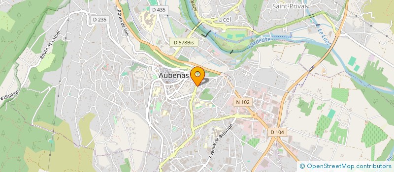 localisation de l'entreprise MONSIEUR EMILE CHABANIS à AUBENAS