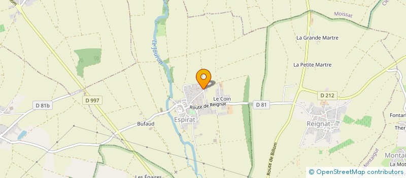 localisation de l'entreprise MONSIEUR EMILE CHOFFRUT  ESPIRAT