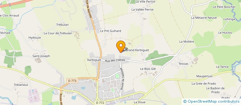 localisation de l'entreprise MONSIEUR EMILE COMMANDOUX à GUER