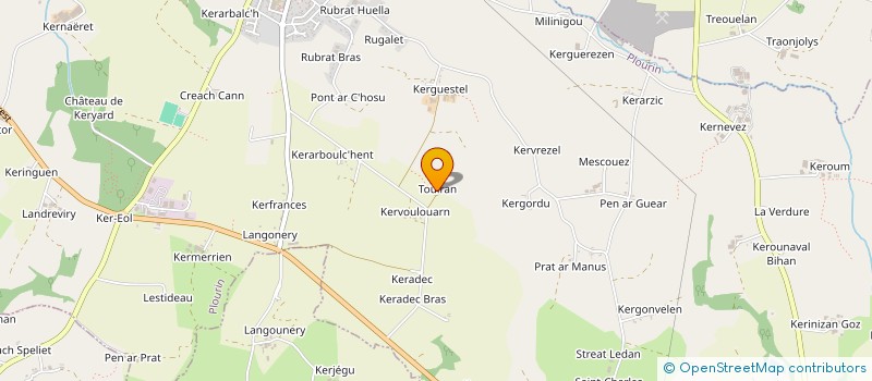 localisation de l'entreprise MONSIEUR EMILE COURSIN  ROUDOUALLEC