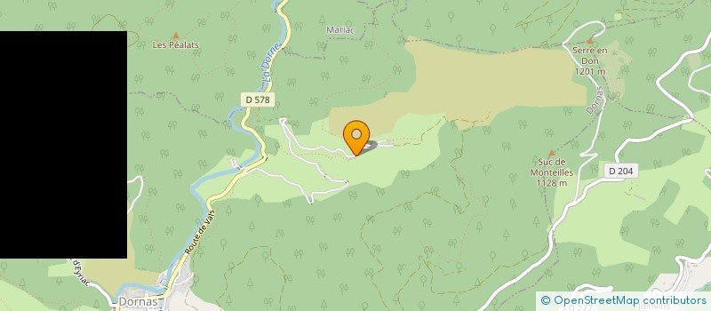 localisation de l'entreprise MONSIEUR EMILE COURTIAL  DORNAS