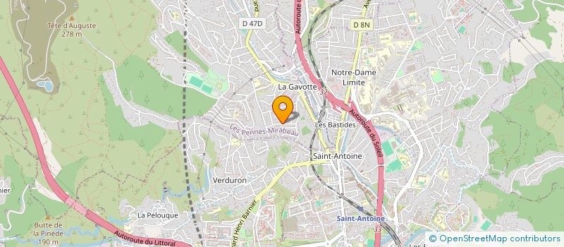 localisation de l'entreprise MONSIEUR EMILE DAYAN à LES PENNES-MIRABEAU