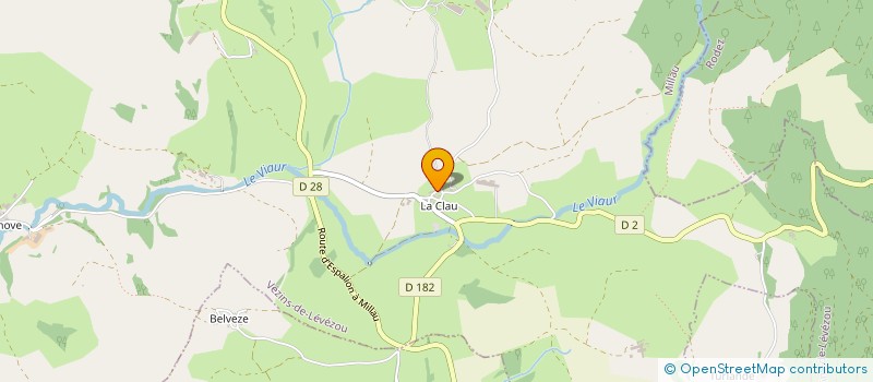 localisation de l'entreprise MONSIEUR EMILE DELPAL  VEZINS-DE-LEVEZOU