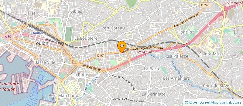 localisation de l'entreprise MONSIEUR EMILE DESRATS à TOULON