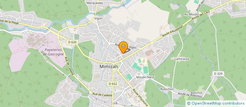 localisation de l'entreprise MONSIEUR EMILE DUBES  MIMIZAN