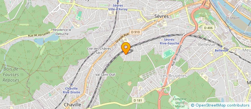 localisation de l'entreprise MONSIEUR EMILE DUHART à SEVRES