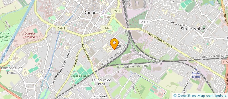 localisation de l'entreprise MONSIEUR EMILE DUPRET  DOUAI