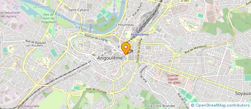 localisation de l'entreprise MONSIEUR EMILE ELRIC à ANGOULEME