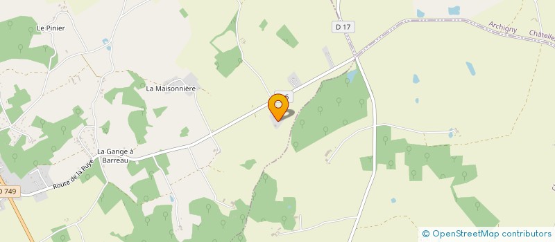 localisation de l'entreprise MONSIEUR EMILE ERAUD  PAIZAY-LE-SEC