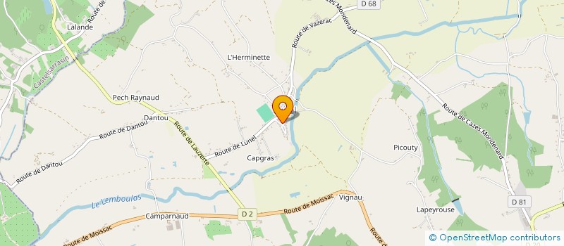 localisation de l'entreprise MONSIEUR EMILE FABRE  LAFRANCAISE