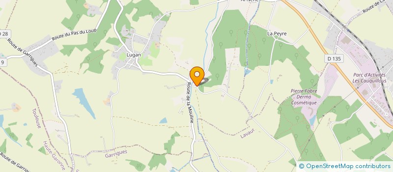localisation de l'entreprise MONSIEUR EMILE FAYARD  LUGAN