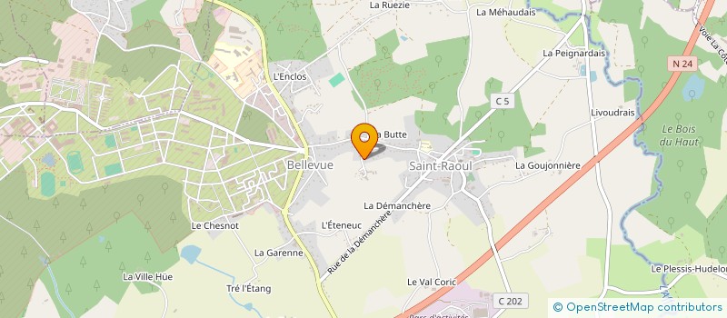 localisation de l'entreprise MONSIEUR EMILE FOULON  GUER