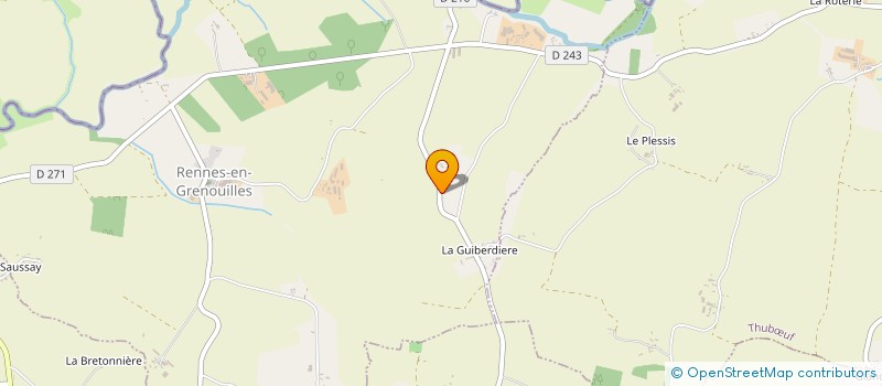 localisation de l'entreprise MONSIEUR EMILE GARNIER  RENNES-EN-GRENOUILLES