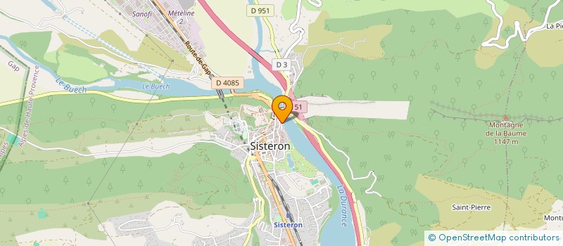 localisation de l'entreprise MONSIEUR EMILE GAUTIER  SISTERON