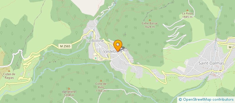 localisation de l'entreprise MONSIEUR EMILE GIUGE à SAINT-SAUVEUR-SUR-TINEE