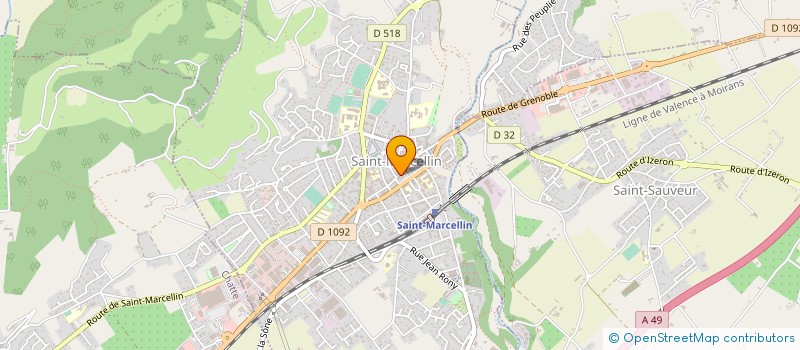 localisation de l'entreprise MONSIEUR EMILE GLENAT  SAINT-MARCELLIN