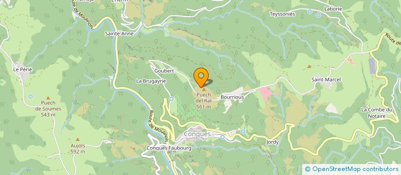 localisation de l'entreprise MONSIEUR EMILE GOURMELON à CONQUES-EN-ROUERGUE