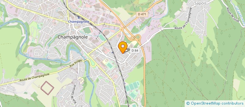 localisation de l'entreprise MONSIEUR EMILE GRAPPE à CHAMPAGNOLE