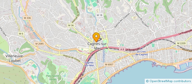 localisation de l'entreprise MONSIEUR EMILE GRIBEL à CAGNES-SUR-MER