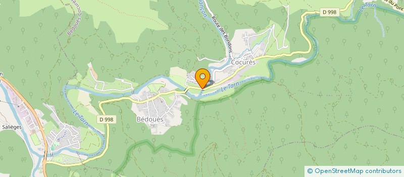 localisation de l'entreprise MONSIEUR EMILE GUBERT  FLORAC TROIS RIVIERES