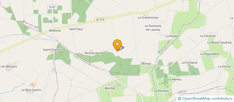 localisation de l'entreprise MONSIEUR EMILE GUERIN  BRUC-SUR-AFF