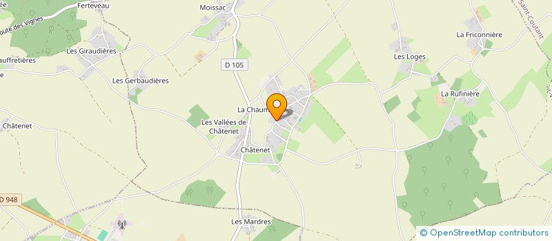 localisation de l'entreprise MONSIEUR EMILE GUERINEAU  SAINT-VINCENT-LA-CHATRE
