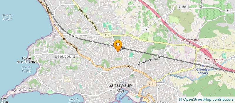 localisation de l'entreprise MONSIEUR EMILE HAUDRICOURT  SANARY-SUR-MER