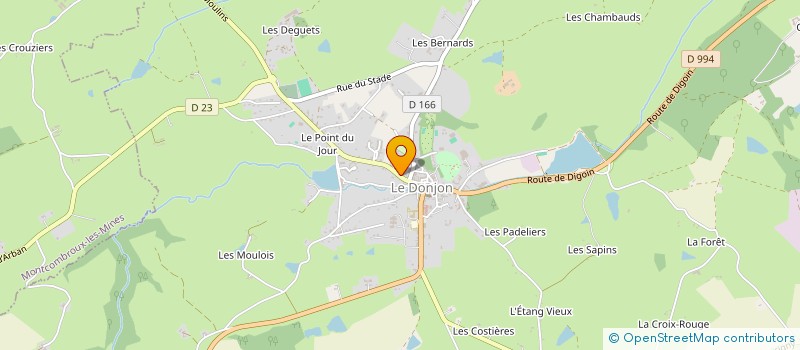 localisation de l'entreprise MONSIEUR EMILE HENRY  LE DONJON