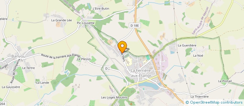 localisation de l'entreprise MONSIEUR EMILE HEUZE à LA FERRIERE AUX ETANGS