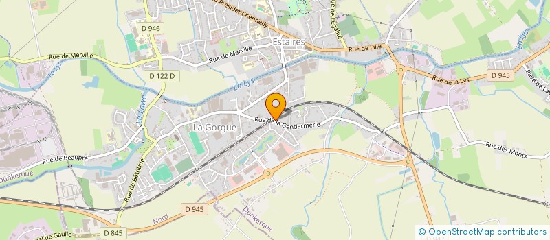 localisation de l'entreprise MONSIEUR EMILE HEYSE  LA GORGUE