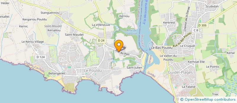 localisation de l'entreprise MONSIEUR EMILE JEAN LAPERINE  CLOHARS-CARNOET