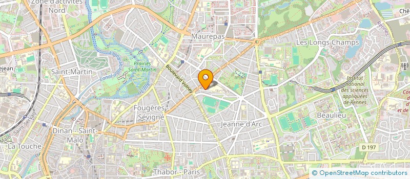 localisation de l'entreprise MONSIEUR EMILE JEANNIN  RENNES