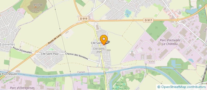 localisation de l'entreprise MONSIEUR EMILE JOUBERT  CARVIN