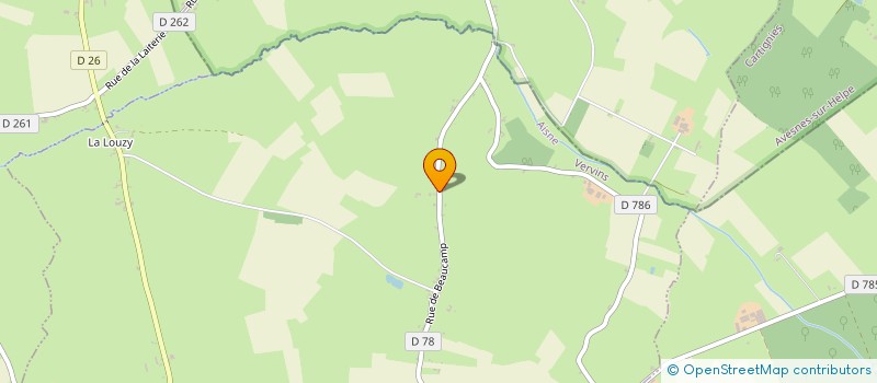 localisation de l'entreprise MONSIEUR EMILE LAMORY  LE NOUVION-EN-THIERACHE