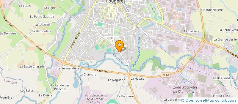 localisation de l'entreprise MONSIEUR EMILE LANDAIS  FOUGERES