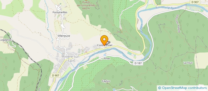 localisation de l'entreprise MONSIEUR EMILE LAVABRE à RIVIERE-SUR-TARN