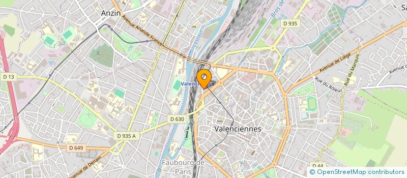 localisation de l'entreprise MONSIEUR EMILE LE BARS  VALENCIENNES