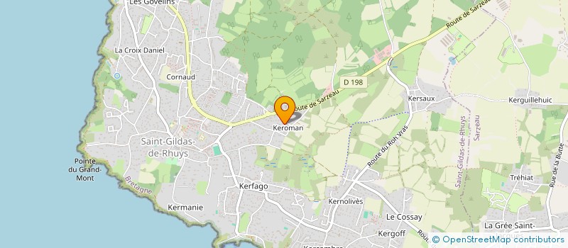 localisation de l'entreprise MONSIEUR EMILE LE DIRACH  SAINT-GILDAS-DE-RHUYS