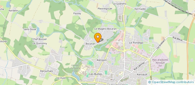 localisation de l'entreprise MONSIEUR EMILE LE HE  QUESTEMBERT