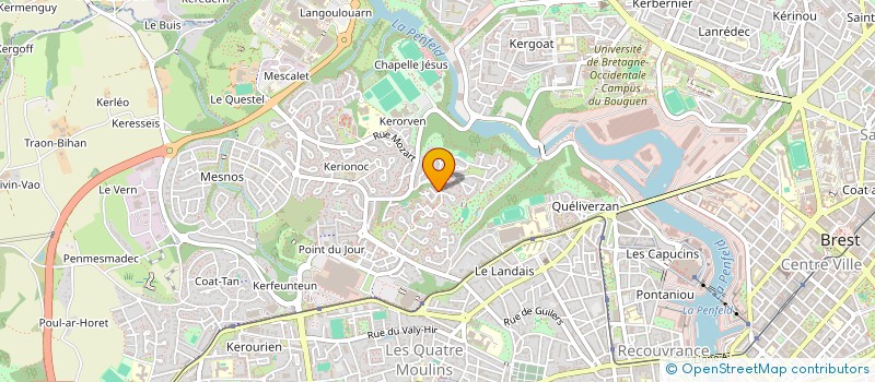 localisation de l'entreprise MONSIEUR EMILE LE QUEAU à BREST