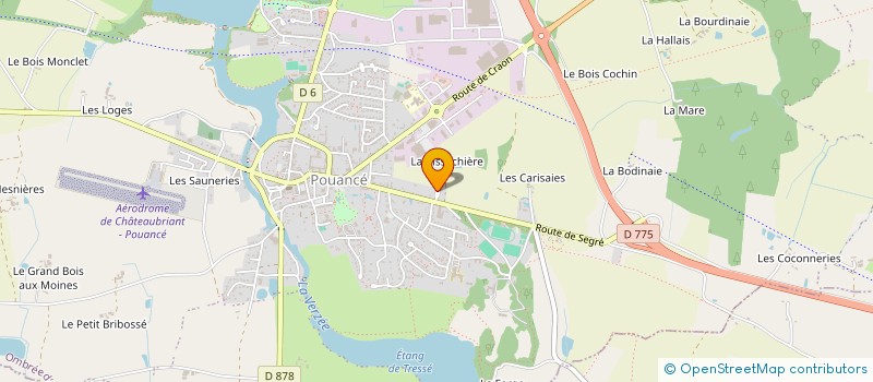 localisation de l'entreprise MONSIEUR EMILE LE QUERE  OMBREE D'ANJOU