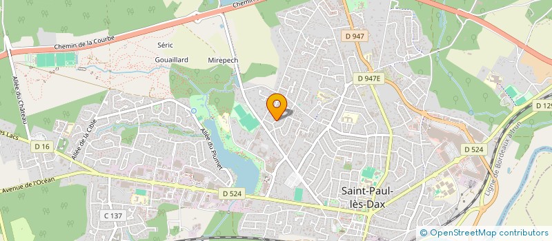 localisation de l'entreprise MONSIEUR EMILE LESAGE à SAINT-PAUL-LES-DAX