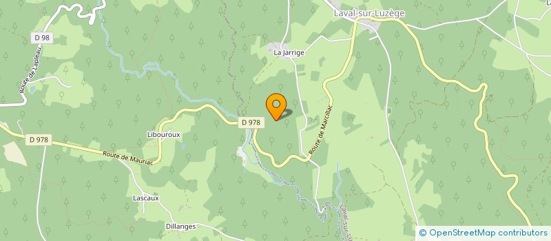 localisation de l'entreprise MONSIEUR EMILE LESCURE  LAVAL-SUR-LUZEGE