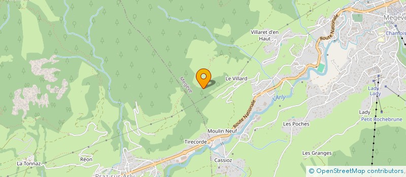 localisation de l'entreprise MONSIEUR EMILE LIGEON  MEGEVE