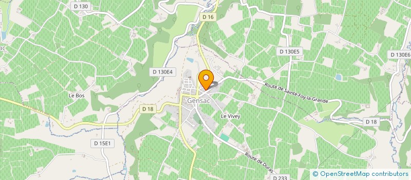 localisation de l'entreprise MONSIEUR EMILE MAIEZZA  GENSAC