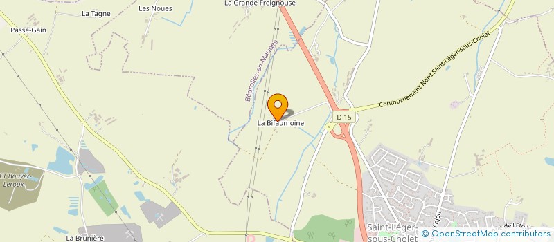 localisation de l'entreprise MONSIEUR EMILE MENAND  SAINT-LEGER-SOUS-CHOLET