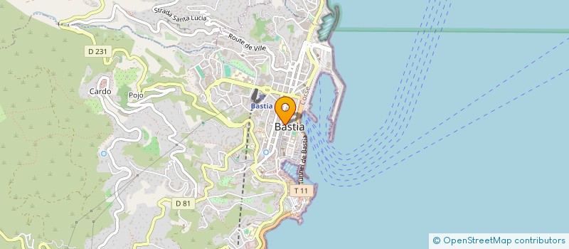 localisation de l'entreprise MONSIEUR EMILE MORETTI  BASTIA