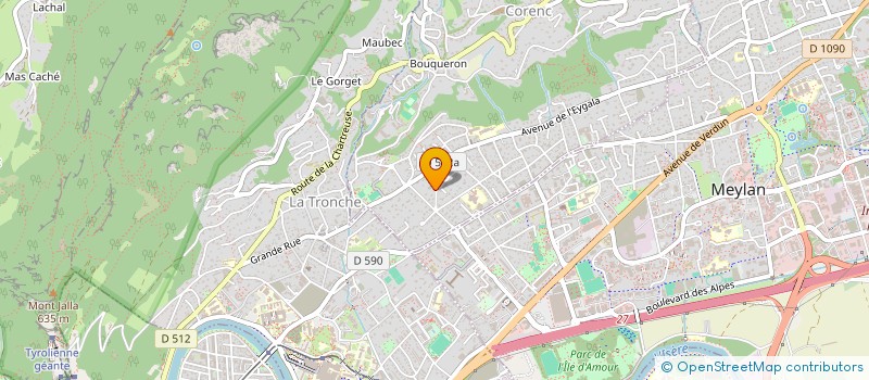 localisation de l'entreprise MONSIEUR EMILE MORTES  LA TRONCHE